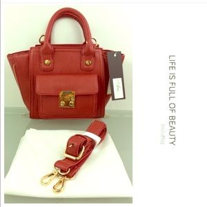 FREE SHIPPING!! Cranberry Mini Satchel Crossbody